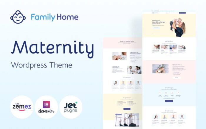 FamilyHome - Pregnancy and Maternity WordPress Theme