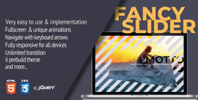 Fancy Slider jQuery Plugin (Fully ResponsiveFull Screen)