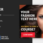 Fashion Course - HTML5 Animated Google Banner 01