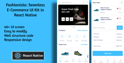 Fashion Forward Premium React Native E-Commerce UI Kit