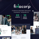FinaCorp - Finance Corporate Elementor Template Kit