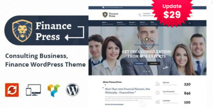 Finance Press - Consulting Business WordPress Theme