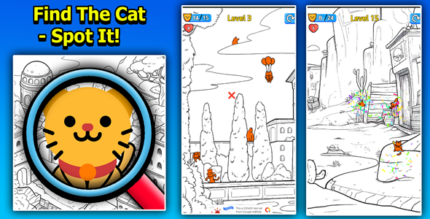 Find The Cat – Spot It 2D Game Unity Source Code