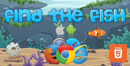 Find The Fish - HTML5 Construct 2 Game (.Capx)