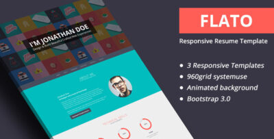 Flatoo vCard, Resume, Personal WordPress Theme