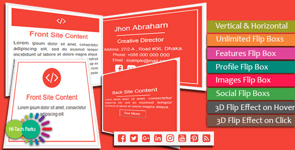 Flip Box - Bootstrap Flipping Card Flip Box - Bootstrap Flipping Card