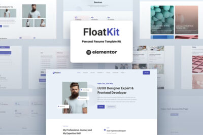 FloatKit - Personal Resume Elementor Template Kit