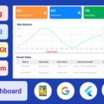 Flutter Admin Panel Dashboard - Flutter Ride Sharing - Taxi Booking - Cab Booking - Flutter UI Kit