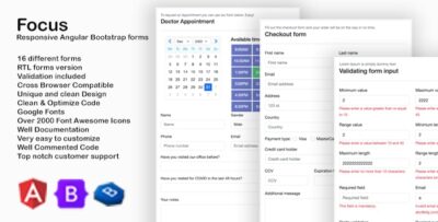 Focus - Angular Bootstrap responsive forms