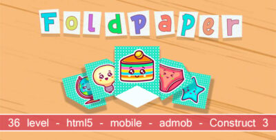 FoldPaper. html5, mobile (admob). Construct 3