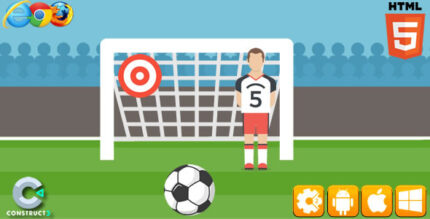 Football Kick - HTML5 Game (C3)