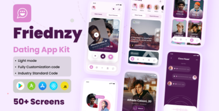 Friendzy - Dating App React Native CLI Ui Kit