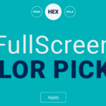 Fullscreen Color Picker