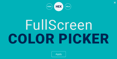 Fullscreen Color Picker