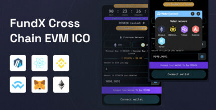 FundX Cross Chain EVM Web 3 ICO (Presale) dApp + Smart Contracts