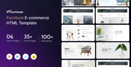 Furnixar - eCommerce HTML Template + TailwindCSS