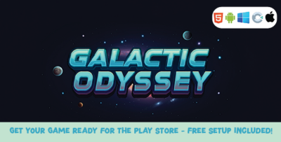 Galactic Odyssey - Construct 3 Game (HTML5, AdMob, C3P)