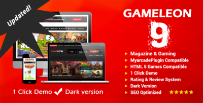 Gameleon – WordPress Arcade Theme & News Magazine