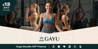 Gayu - Yoga Studio & Meditation WordPress Theme