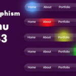Glassmorphism Menu CSS3 and JS