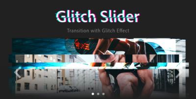 Glitch Slider - Expressive Transition Effect