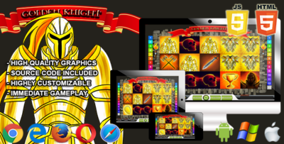 Golden Knight Slot Machine - HTML5 Casino Game