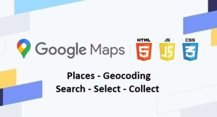 Google Maps Places - Geocoding Search - Select - Collect