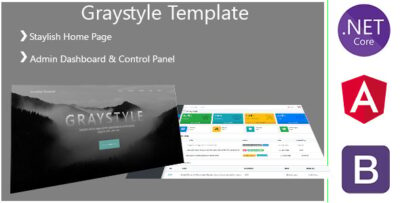 GraystyleST - Angular 10 & Above .Net Core Startup Template, Admin Panel & Stylish Home