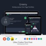 Greeny - Personal Portfolio Landing Page HTML Template