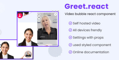 Greet - Video Bubble React Component