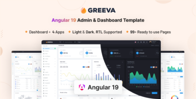 Greeva - Angular 19 Admin & Dashboard Template