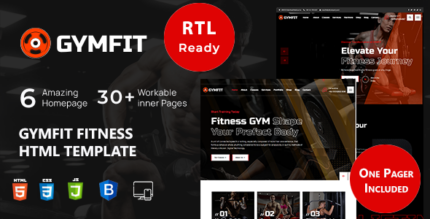 GymFit - Fitness HTML Template & RTL Ready