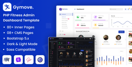 Gymove - PHP Fitness Admin Dashboard Bootstrap Template