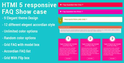 HTML5 Responsive FAQ Showcase