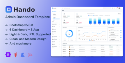 Hando - Bootstrap 5 Admin & Dashboard Template