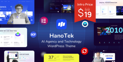 HanoTek - AI Agency & Technology WordPress Theme