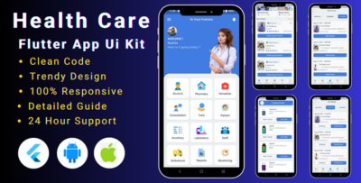 HealthCare Flutter UI Kit Medical App Template Flutter UI Kit