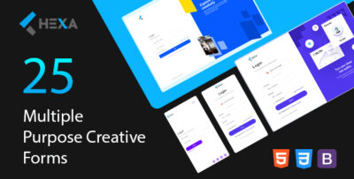 Hexa - The Ultimate Login & Registration HTML5 Forms