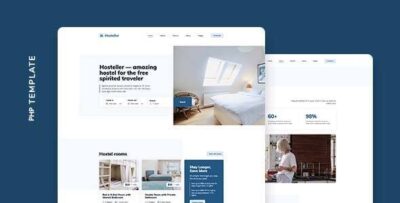 Hosteller – Hostel Booking PHP Template