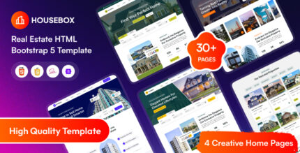 HouseBox - Real Esate HTML Bootstrap 5 Template