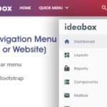Ideabox - Material Navigation Menu - Dashboard or Website
