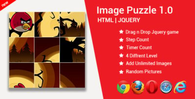 Image Puzzle Game Puzzle Game HTML JQUERY JAVASCRIPT