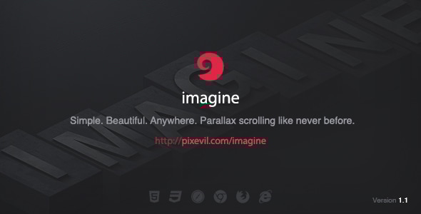 Imagine - Parallax Scroll Effects and Parallax Animations Imagine - Parallax Scroll Effects and Parallax Animations
