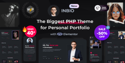 InBio - Personal Portfolio PHP Template