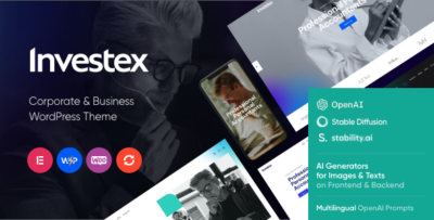 Investex - Corporate Business & Accounting WordPress Theme