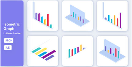 Isometric Graph Lottie Animation