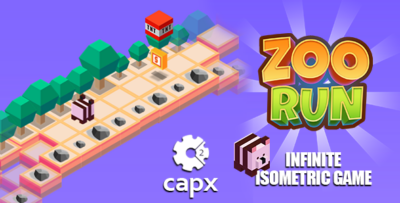 Isometric Zoo Run Game - HTML5 & CAPX