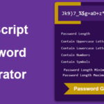 JavaScript Password Generator