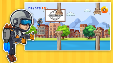 Jet Man HTML5 Construct 3 Game