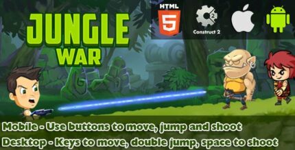 Jungle War - HTML5 Game (CAPX)